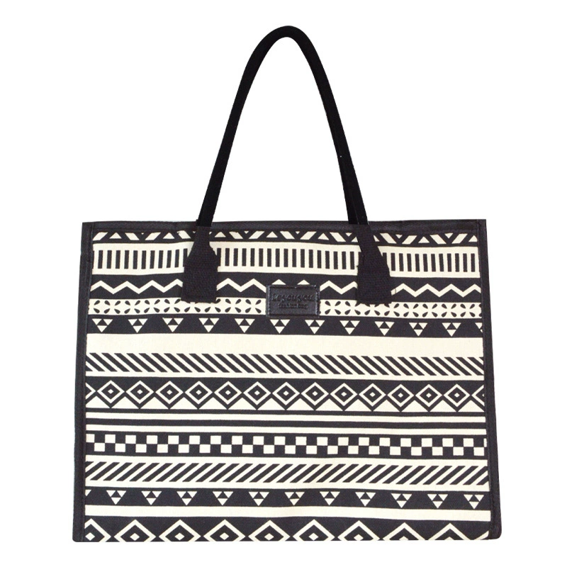 Новая сумка через плечо большой вместимости, женская холщовая портативная сумка для покупок, дорожная сумка для путешествий