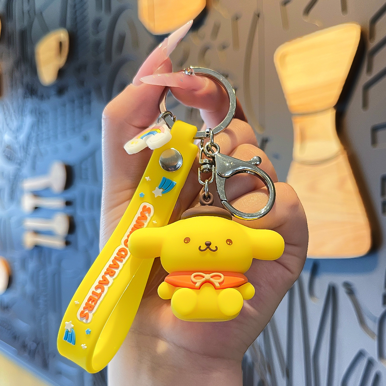 Venta directa de fábrica llavero colgante pequeño muñeca tridimensional llavero de coche mochila escolar colgante puesto al por mayor productos pequeños