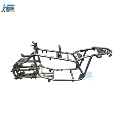 Motorcycle frame and down rocker arm rear axle