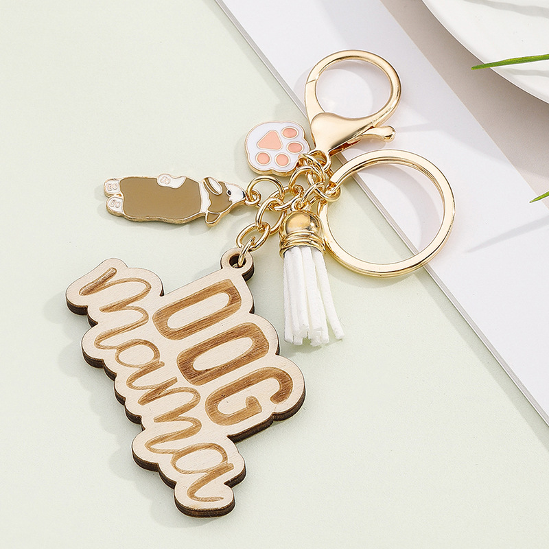Cute Letter Resin Mother's Day Unisex Keychain display picture 5