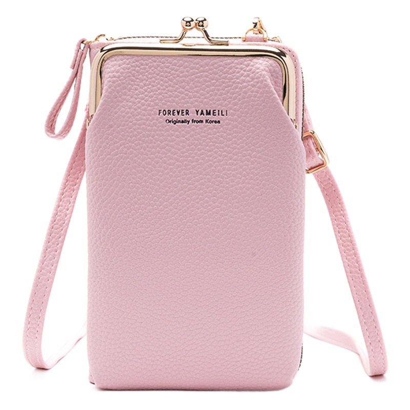 Bolso de mujer 2022 nuevo bolso de hombro de mujer crossbody estilo coreano billetera de color sólido multifuncional mini bolso de teléfono