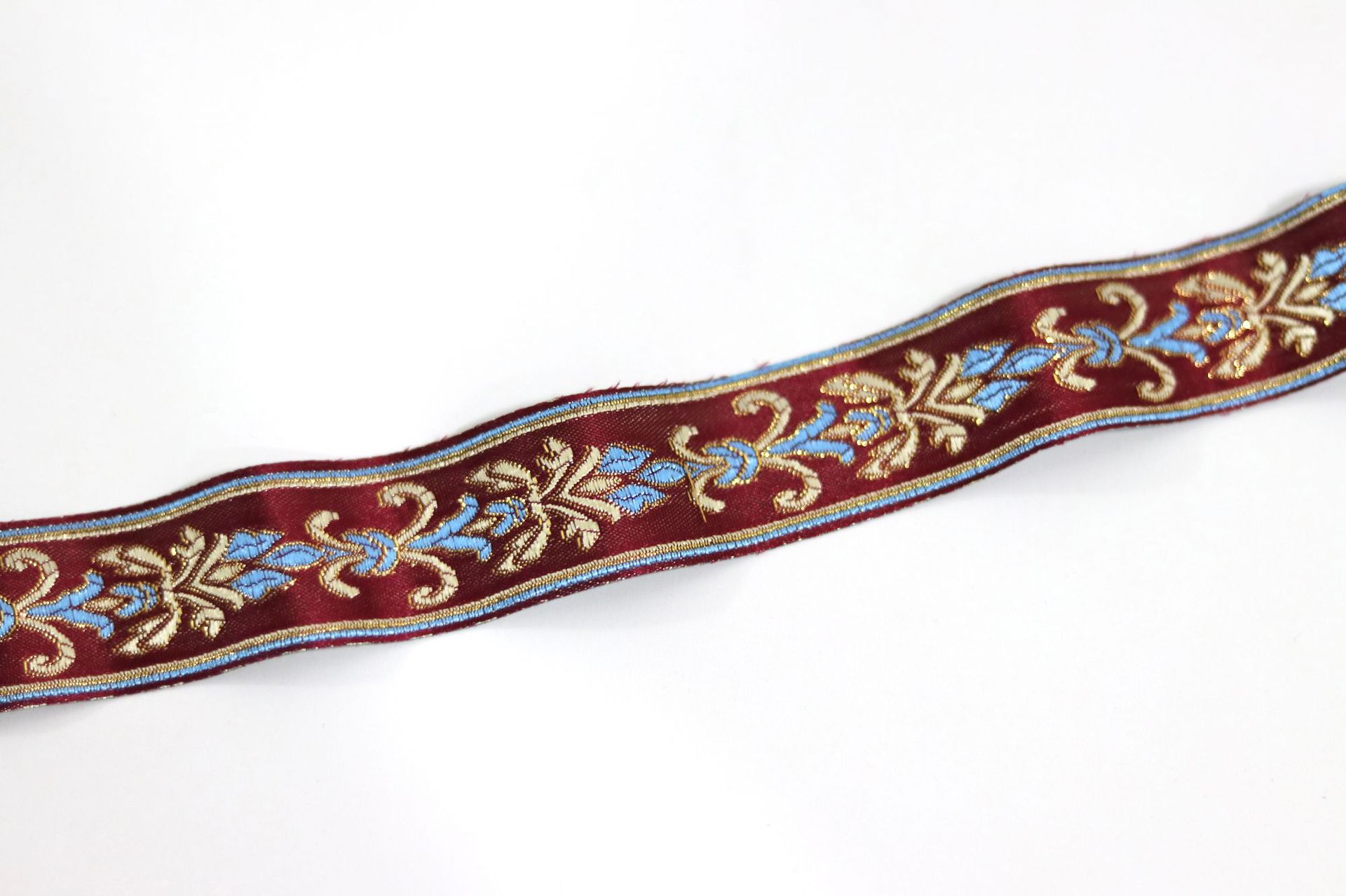 Ancho 9cm 6cm de alta precisión jacquard correas cara de caballo falda almohada Hanfu sofá cojín mesa bandera cama mantel costura
