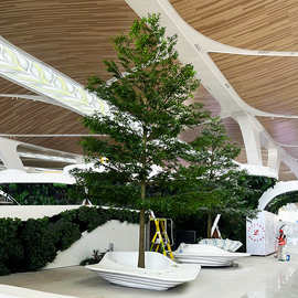 仿真树小叶榄仁机场高铁商场室内外装饰植物厂家直销