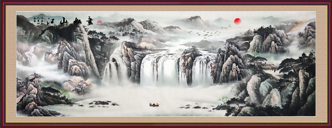 新中式江山如画水