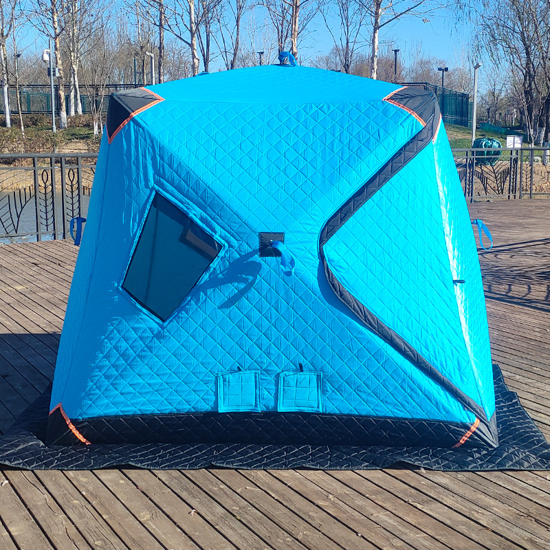 Fábrica directa de pesca de invierno gran espacio campamento de invierno espesar algodón calentamiento hielo tienda de campaña de pesca