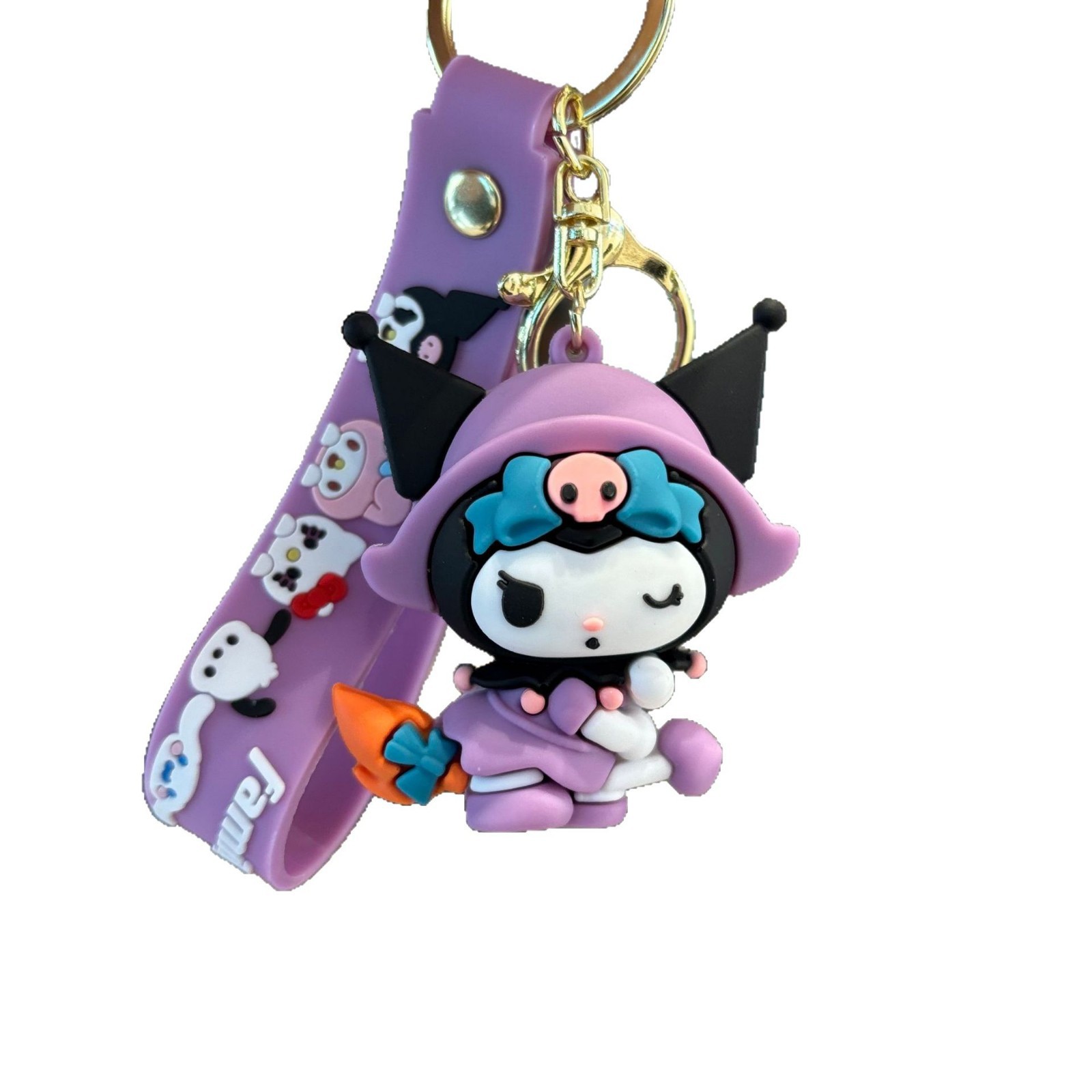 Llavero Sanrio transfronterizo Kulomi colgante de muñeca grande llavero de perro de orejas grandes máquina de captura de bebé pequeño lote de regalo