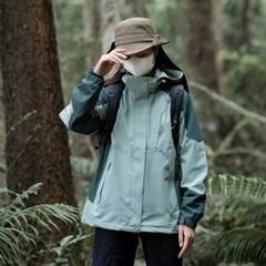 男女兼用新型3in1ジャケット 防風防水 小柄な人向け 登山作業服 冬用アウトドア春秋用ジャケット