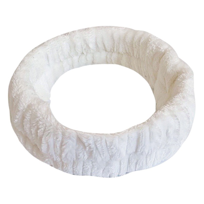 [Exclusivo transfronterizo] Diadema de franela europea y americana pulsera monocromo color sólido muñeca de felpa banda de pelo semiacabado