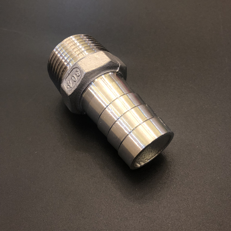 304 acero inoxidable alambre exterior junta torre junta de diámetro reducido manguera tubo de piel alambre exterior junta hexagonal piel enchufe de bambú gas solar 4