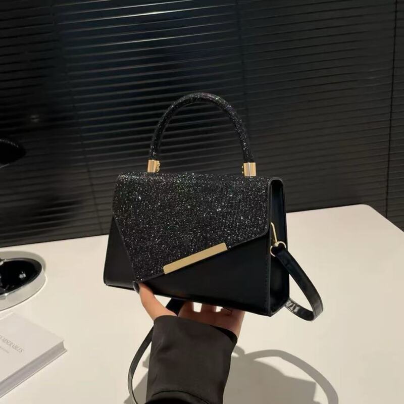 2026 New Model Sequin Small Square Bag for Women, High-End Handbag, Crossbody Bag, Fashionable Versatile Shoulder Bag, Stylish Small Bag