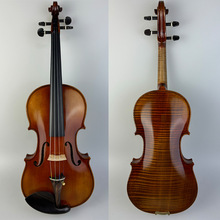 高档油性漆独板小提琴高档制作工艺实木独板虎纹小提琴