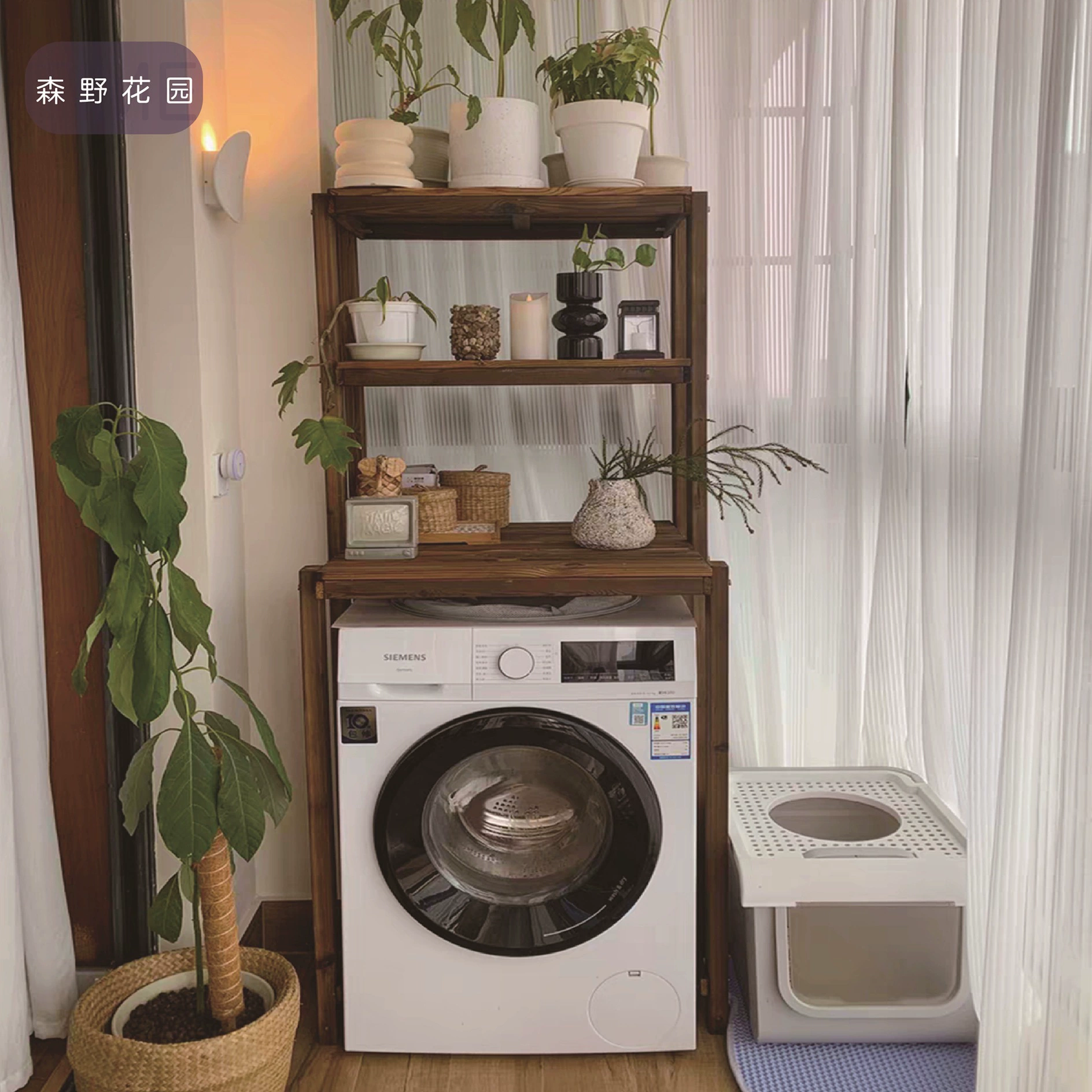 Стеллаж для хранения над стиральной машиной, откидная крышка барабана, хранилище для ванной комнаты, напольная антикоррозийная деревянная полка для балкона в ванной комнате