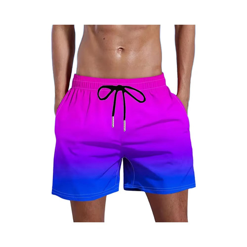 Men's Trendy Digital Print Quick-Dry Shorts for Walmart Beach in Summer 2025