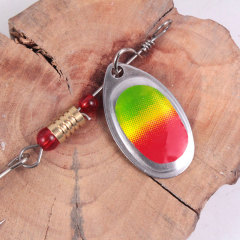 Fishing Tackle Wholesale 6cm/3g Lure Rotating Metal Flash Blade Artificial Bait Rotating Iron Plate Lure Wholesale