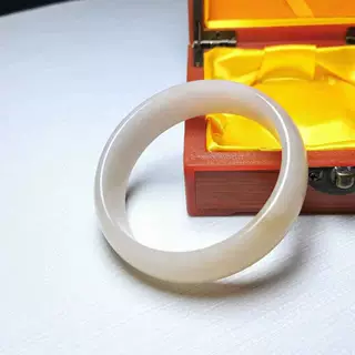 新疆天然金丝玉手镯藕粉色戈壁玉彩玉女款玉器饰品礼物玉石手镯