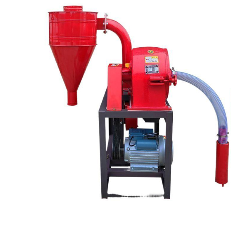 Trituradora de harina de maíz autocebante, máquina de trituración de granos integrales para el hogar, alimento de cría, trituradora de harina de salvado de arroz