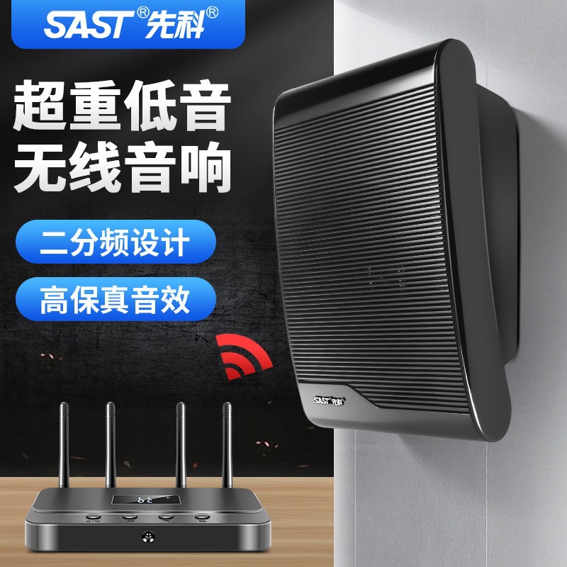 先科K1壁挂式音响吸顶无线蓝牙商店铺音箱专用会议重低音餐厅超市