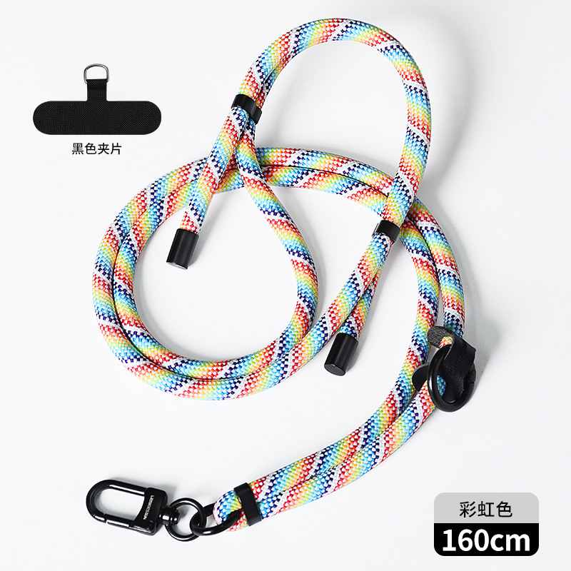 Cordón de teléfono móvil al por mayor crossbody ajustable avanzado Halter muñeca tejida Sling back clip caja del teléfono móvil correa de cordón