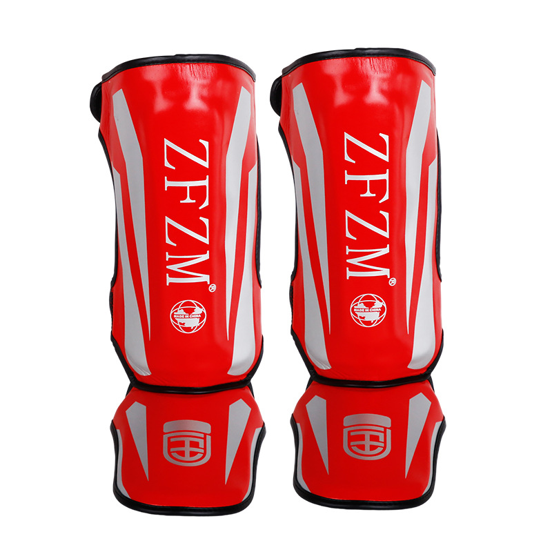 Sanda Taekwondo protector de piernas profesional protector de piernas ejercicios de lucha competencia protector de rodillas protector de piernas