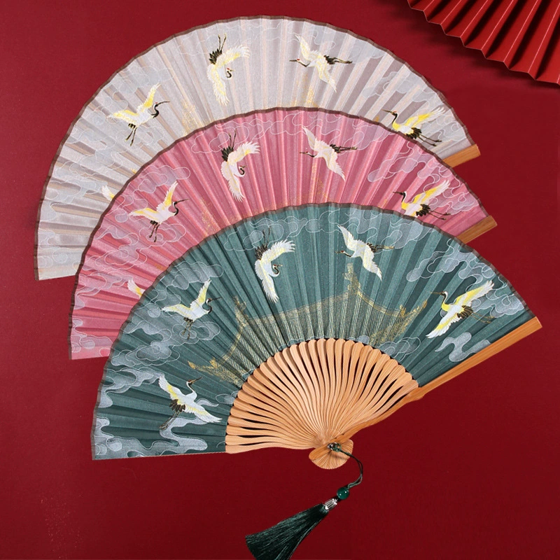 雅扇堂 Классический круглый веер, ручной Hanfu, чонсам, Китайский стиль
