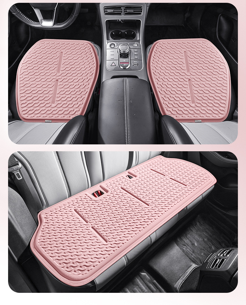 Amazon Car Four Seasons Ice Sensation Fabric Gel Three-Piece Set Car Seat Cushion Cooling Pad Butt Cushion Cooling Mat Seat Cushion