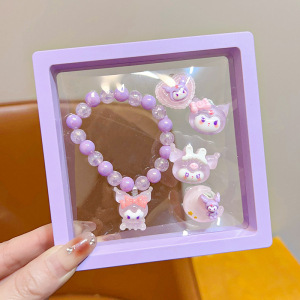 Linda niña nueva pulsera de princesa de dibujos animados niños Anna Aisha colgante pulsera cadena de joyería para niñas de nicho