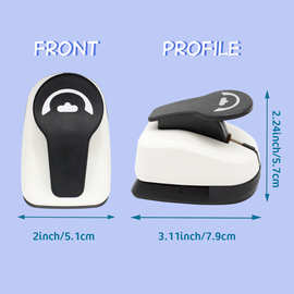 2025新款卡头打孔机项链饰品包装收纳手工diy手账挂孔卡头压花器