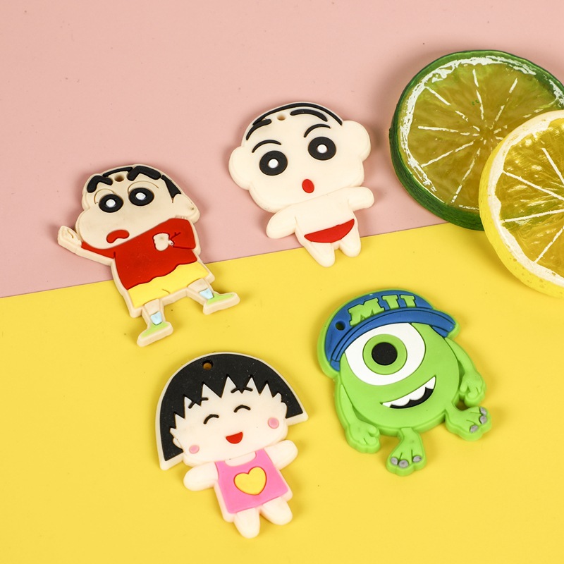 卡通软胶标男女童装鞋服硅胶标logo异形立体软胶标牌批发