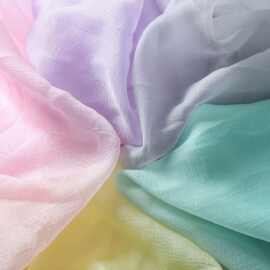 半透明幻彩纱布料星空纱网纱汉服连衣裙女装纱线纱布面料材料批发