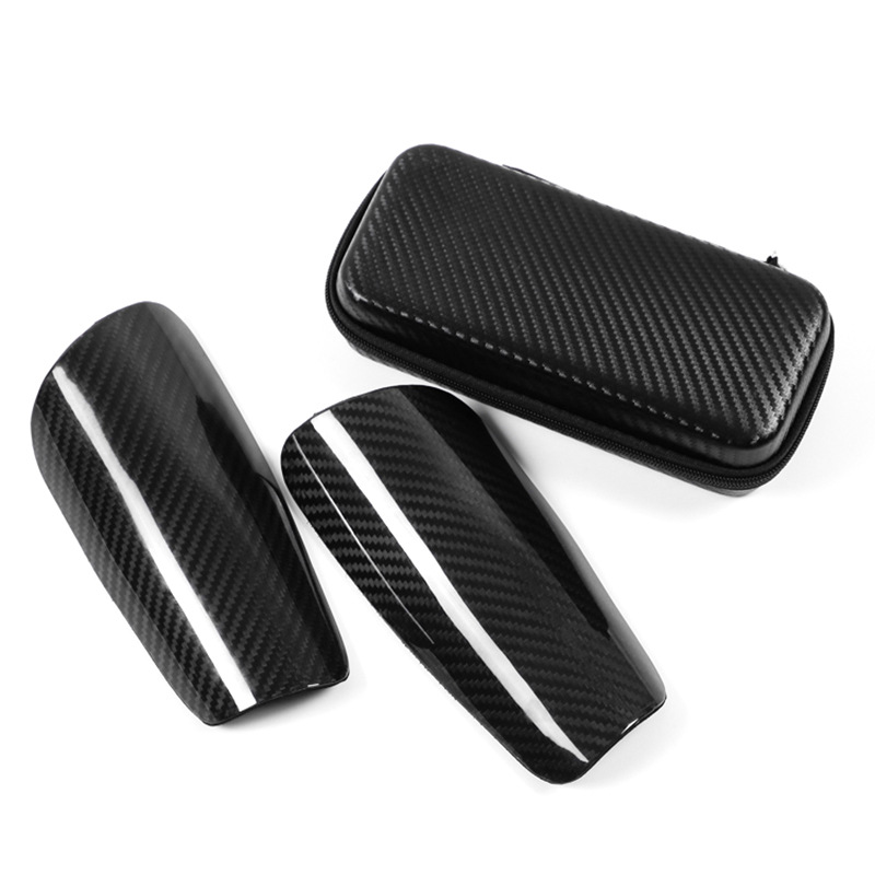 Cross-Border In-Stock Ultra-Light Carbon Fiber Shin Guards for Professional Football Sports, Player Shin Protection Inserts