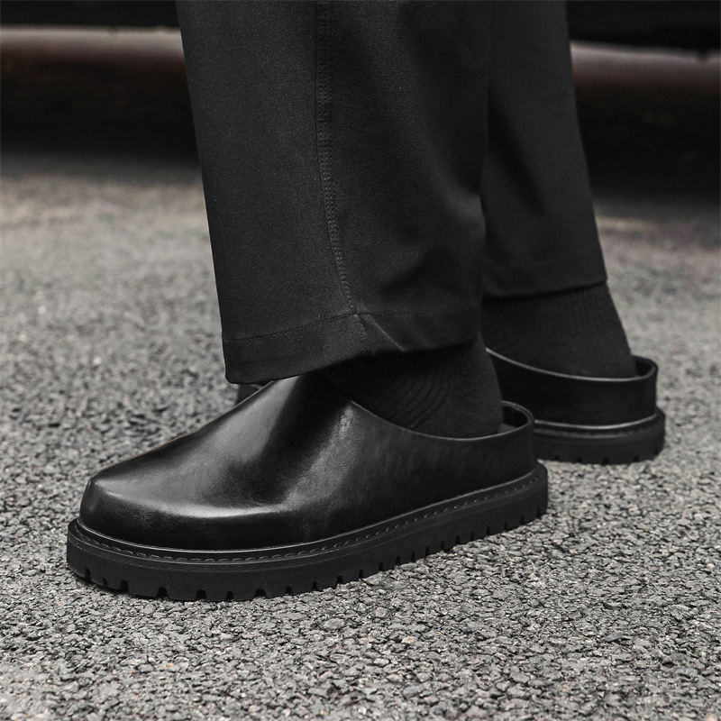 Pantofole uomo comode con suola alta antiscivolo alla moda_voghion.com