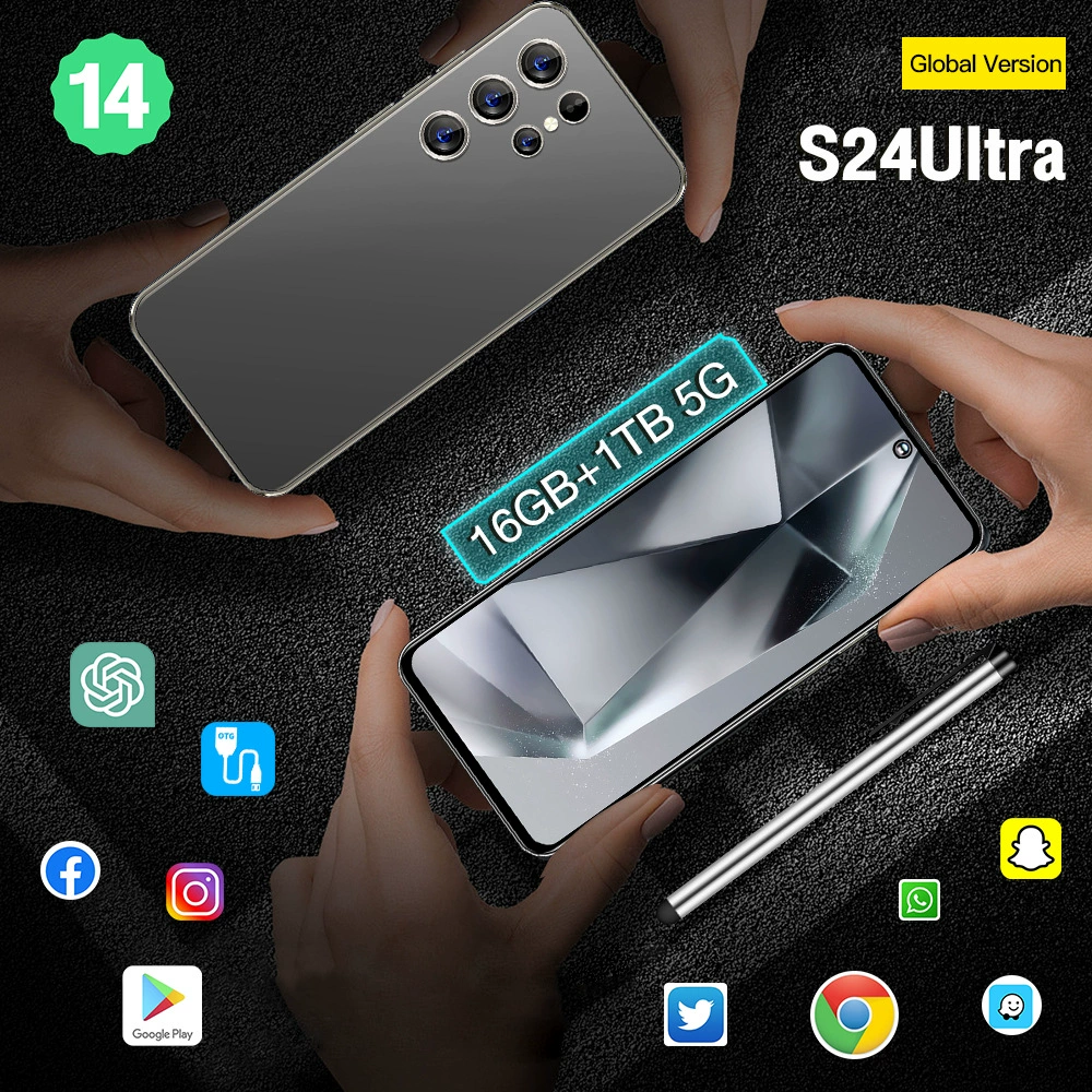 Новый трансграничный смартфон S24ULTRA 16+1T, источник мобильных телефонов Ozon AliExpress (взрывная модель)