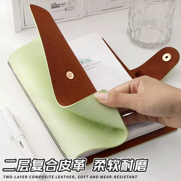 软皮商务笔记本定制A5记事本企业荔枝纹办公本礼盒套装可印logo