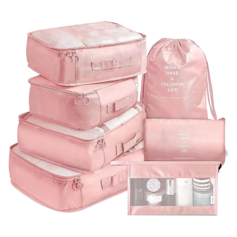 7-piece travel storage bag set travel thickened luggage clothing classification storage bag 7-piece set manufacturer