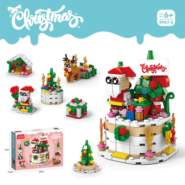 6-in-1 Christmas cake-288 blocks of blocks