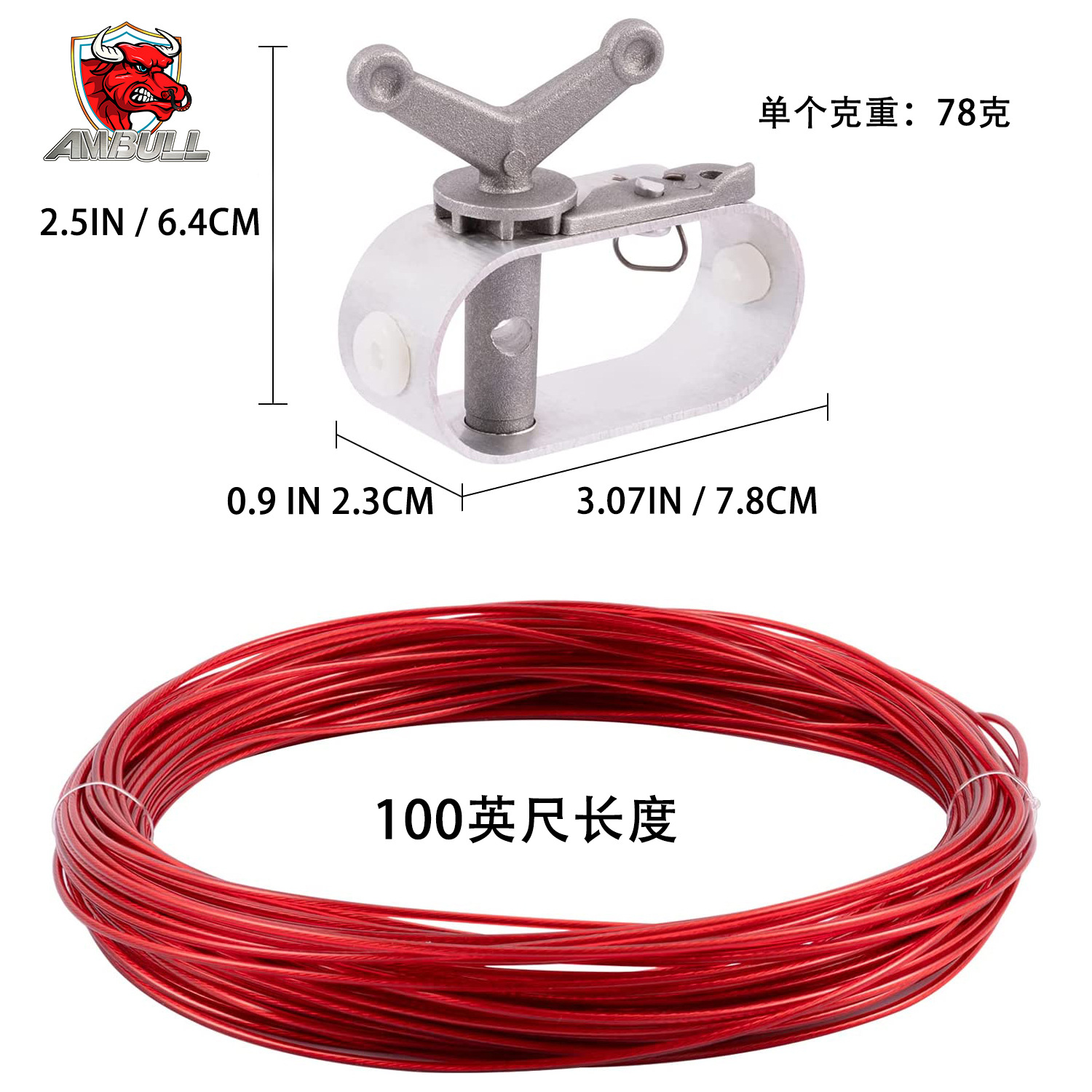 泳池罩塑钢线紧线器 电缆绳手拧绞车大棚塑钢线收紧器 棘轮紧线器