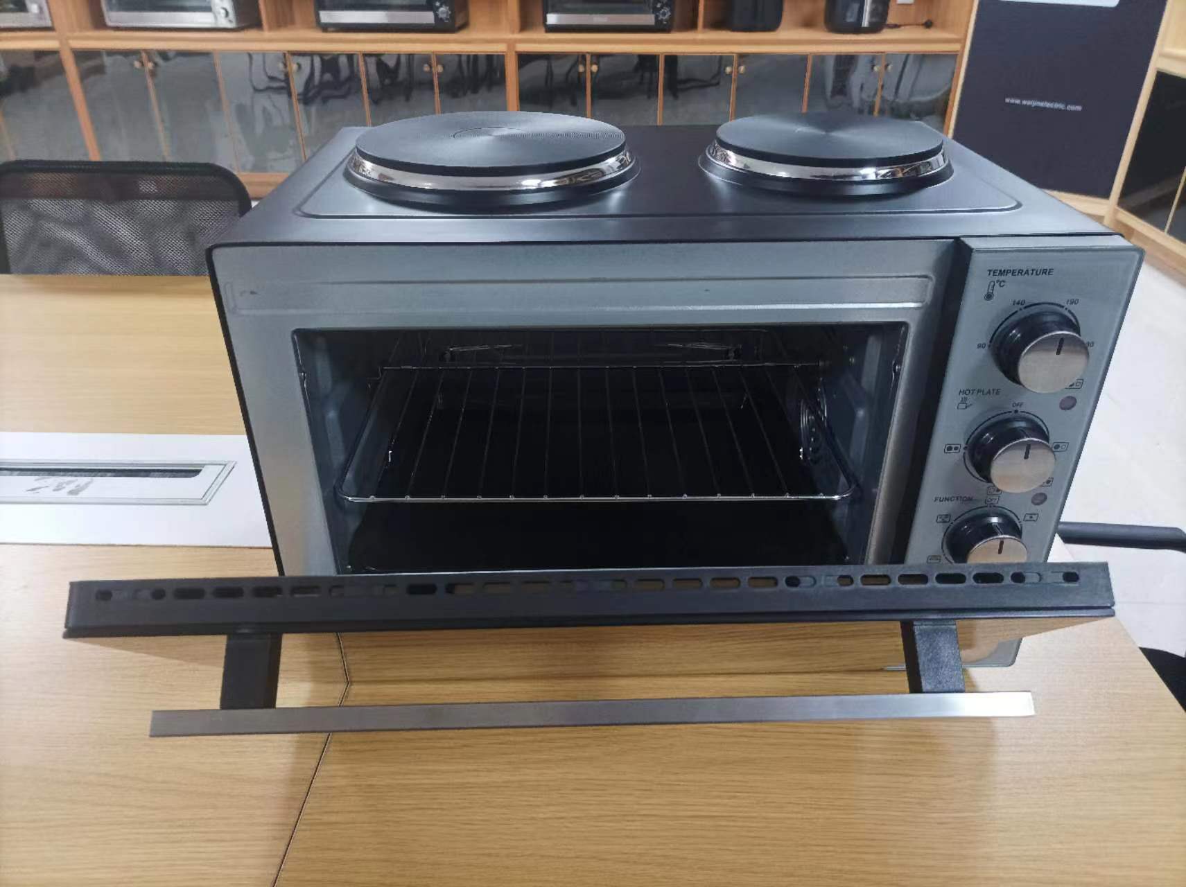 35L horno europeo hogar doble estufa de gran capacidad A13 horno de convección multifuncional CE fábrica personalizada