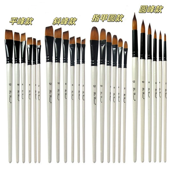 Brush for nails, set, 6 pieces