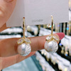 Zirconium from pearl, universal earrings, internet celebrity