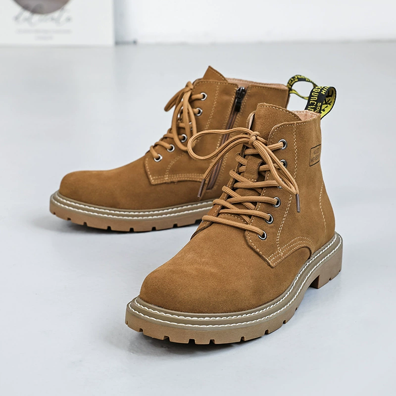 Новые толстые подошвы, дикие британские ботинки в стиле ретро Мартин осенние и зимние ботинки, мужские уличные ботинки