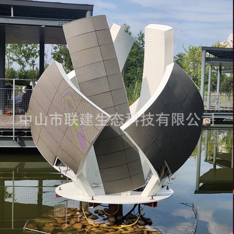 Factory Direct outdoor waterproof P3 special-shaped LED display non-standard landscape light Park shopping mall night city large