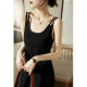 High-quality Ice Silk Camisole Women's Summer Loose New Bottoming Dress Mid-length Elegant Sleeveless Suspender