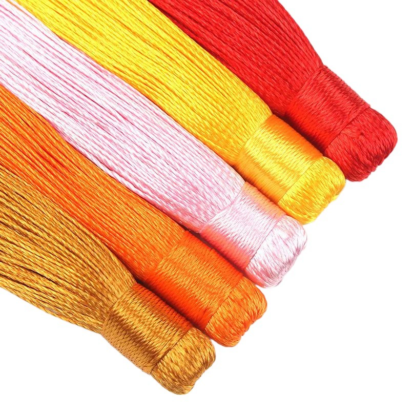 Китайский узел кисточкой Yiwu 12 см маленькая кисточка Автомобильная подвесная Высококачественная кисточка ручной работы DIY полуфабрикат кисточка голова