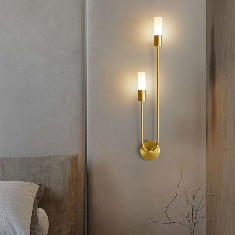Nordic Living Room Background Wall Lamp Bedroom Bedside Lamp Modern Simple Creative Minimalist Light Luxury Double-Head Long Strip Wall Lamp Nordic Living Room Background Wall Lamp Bedroom Bedside Lamp Modern Simple Creative Minimalist Light Luxury Double-Head Long Strip Wall Lamp