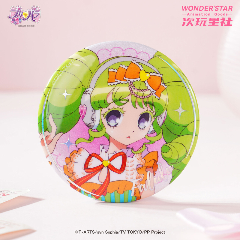 In-Stock Wonderful Paradise 75mm Orange Soda Series Badges Anime Merchandise