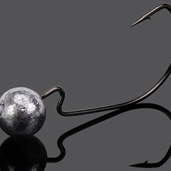 Wholesale Manufacturer Lead Head Curved Hook 3g 5g 7g 10g Lead Head Curved Hook Fishing Hook