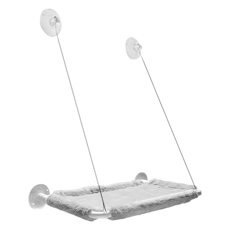 Hamaca colgante para gatos con franela, artefacto de sol, cesta colgante de cristal para gatos, nido de ventana, ventosa, nido para gatos