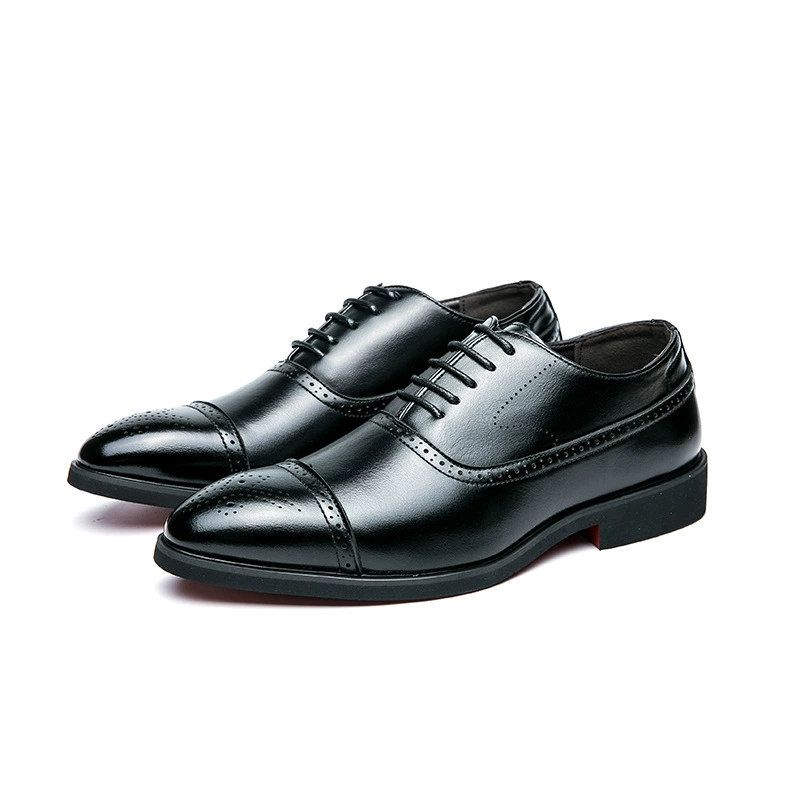 Cross-border 2025 New Amazon Pointed Toe British Style Leather Shoes Hairstyle Loafers Casual Leather Shoes Men's Wedding Men's Shoes