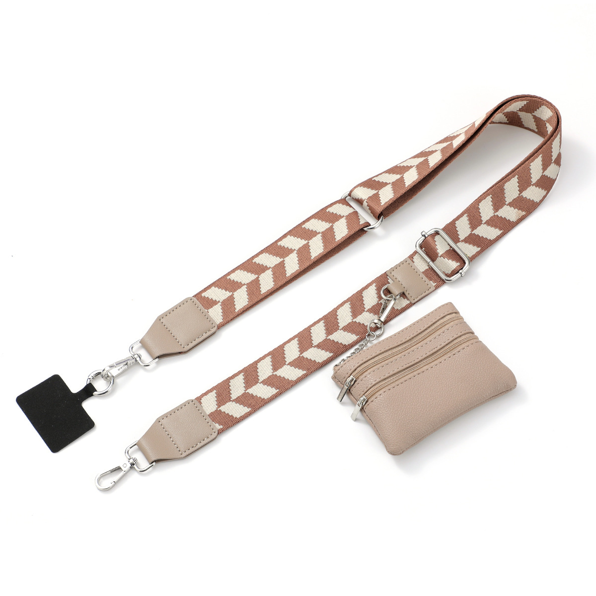 135g Weight Mobile Phone Lanyard Classification 1 Piece Quantity Polyester, Metal Button Material Lattice, Leopard Pattern Casual Style 1 Piece Casual Lattice Leopard Polyester Metal Button Mobile Phone Lanyard 1