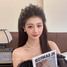 高颅顶发箍女款2026新款洗脸专用头箍日常外戴发带压发捆发卡头饰